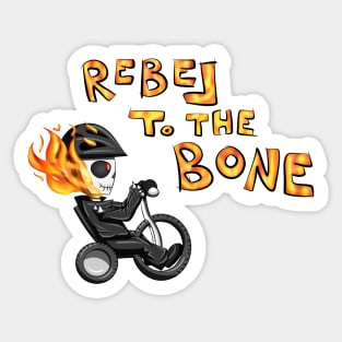 Rebel to the bone - Chibi Ghost Rider Sticker